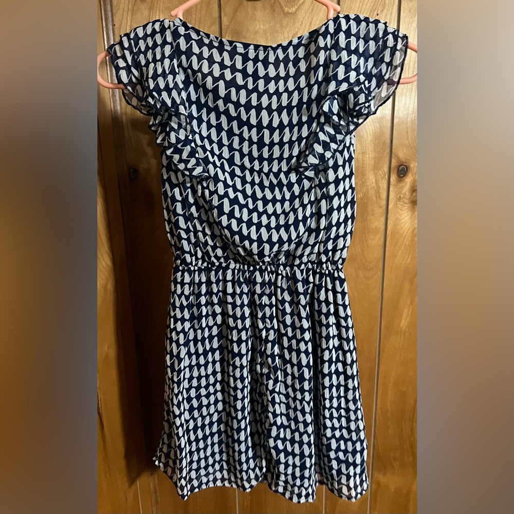 BeBop Navy and White Kids Dress